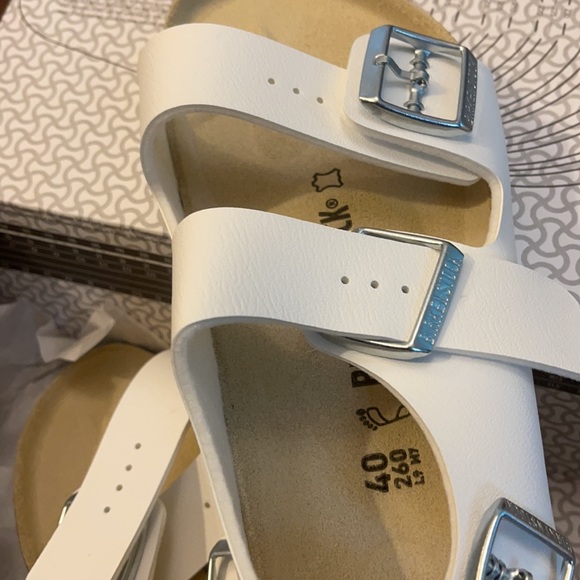 BirkenStock White Milano Birko-flor sandals - Picture 12 of 12